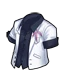 เสื้อแจ็กเก็ตสีขาวลายดอกไม้